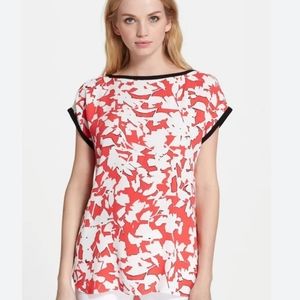 NWT Kate Spade leafy cap sleeve blouse